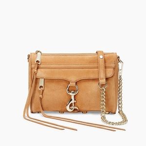 Rebbeca Minkoff tan mini Mac purse